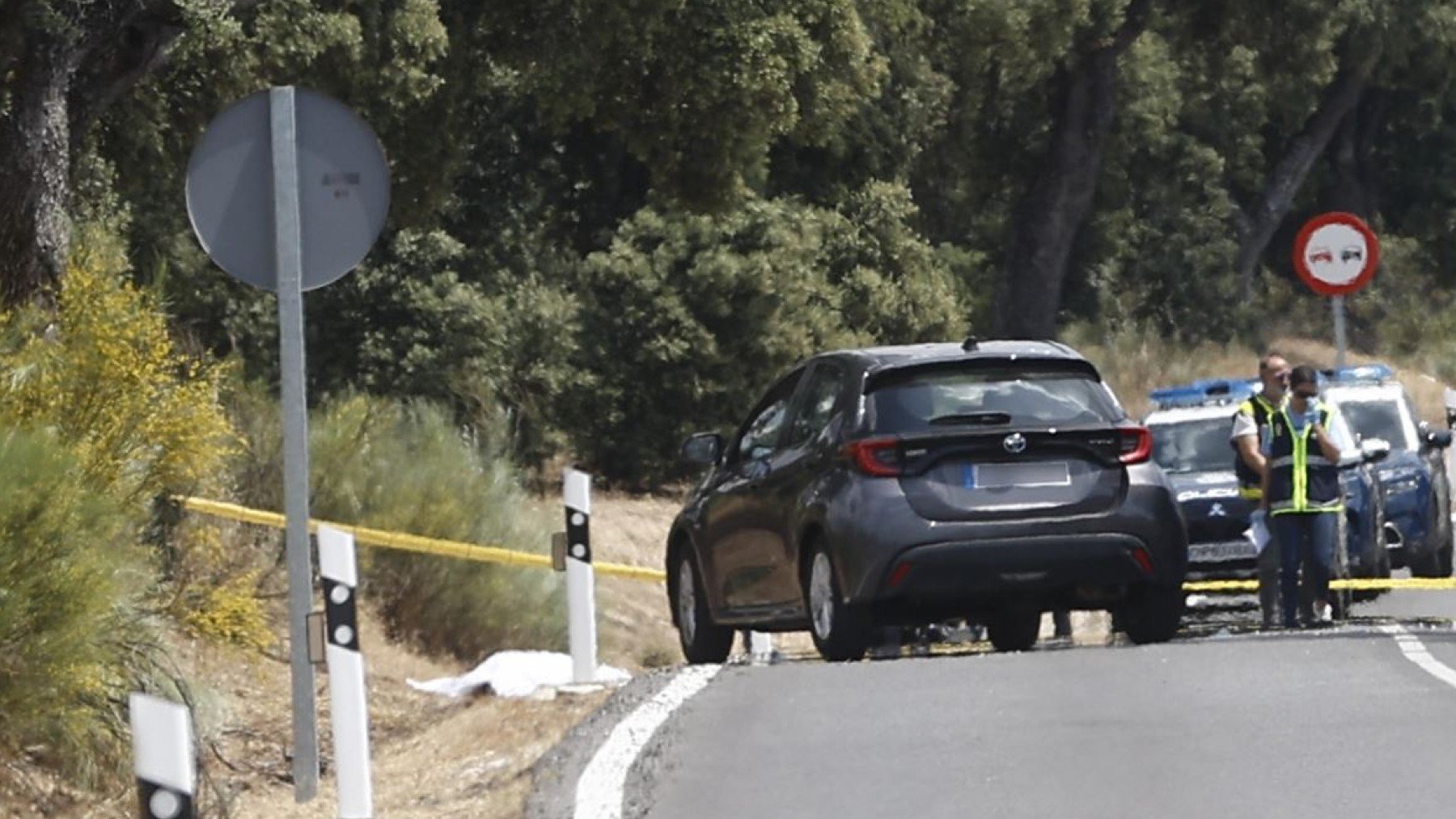 La carretera de El Pardo donde fue asesinado Borja Villacís.