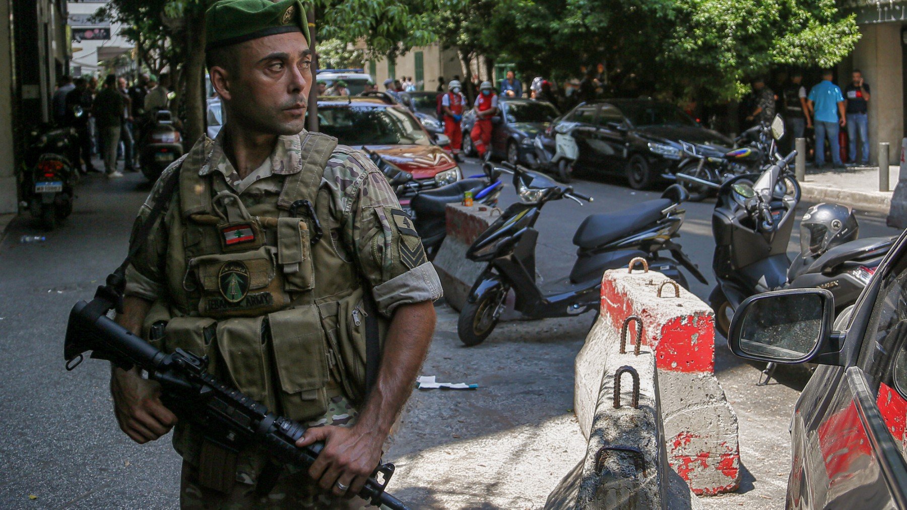 Un soldado en Beirut. (Foto: Europa Press)