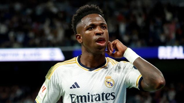 Vinicius durante un partido