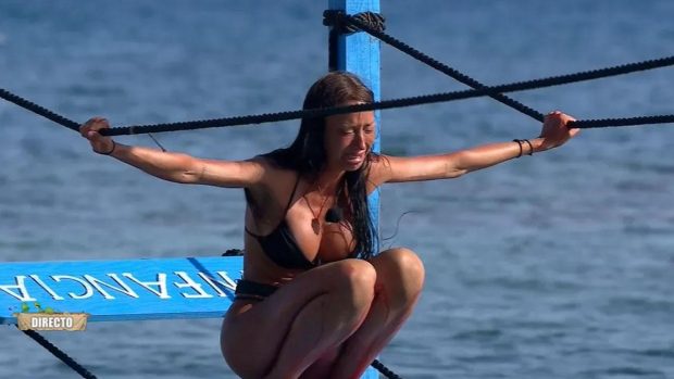 Aurah Ruiz en 'El puente de las emociones' de 'Supervivientes 2024'. (Mediaset)