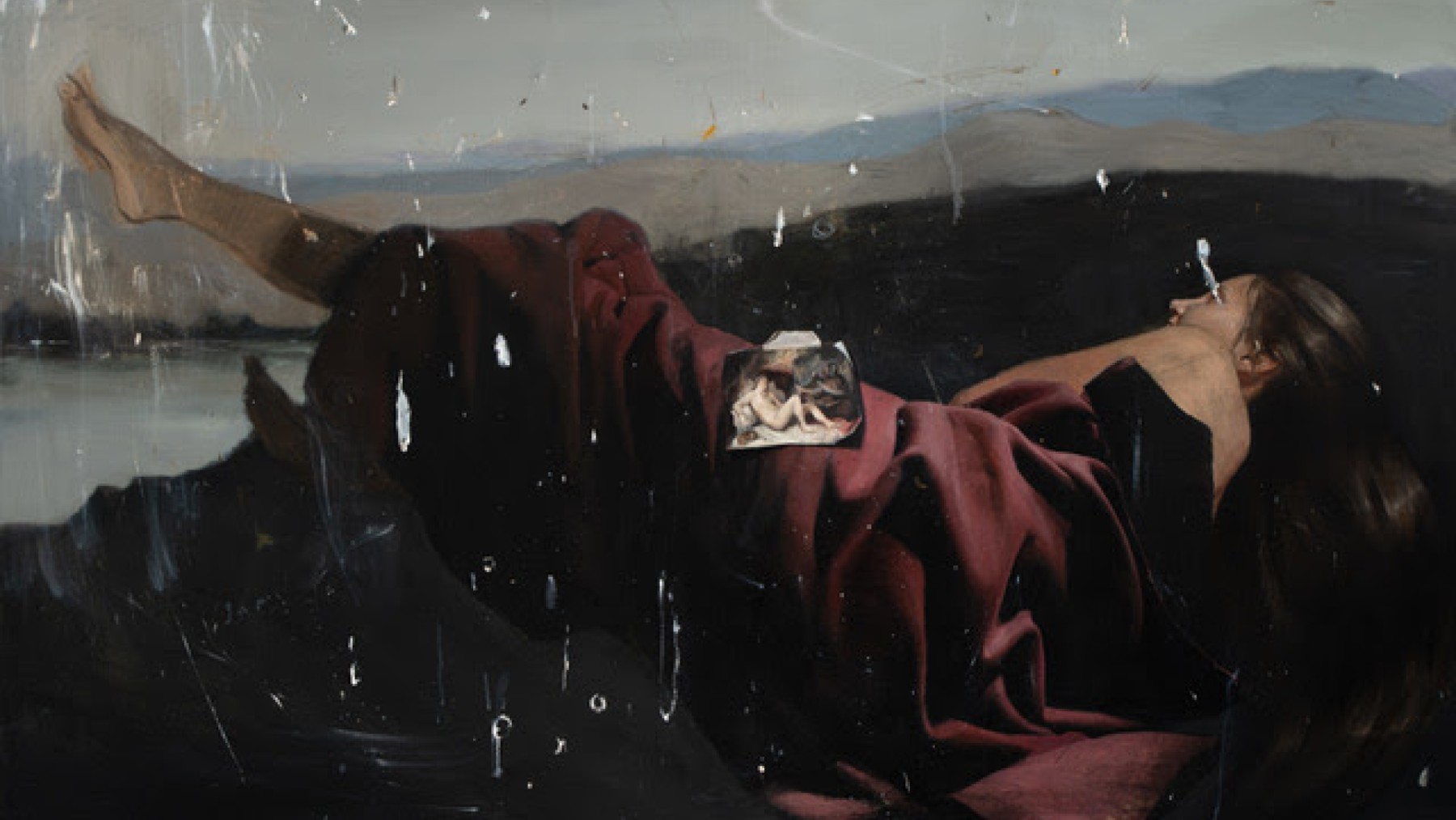 Danae según Tiziano, 2023. Óleo sobre lino, 196 x 130 cm (13)