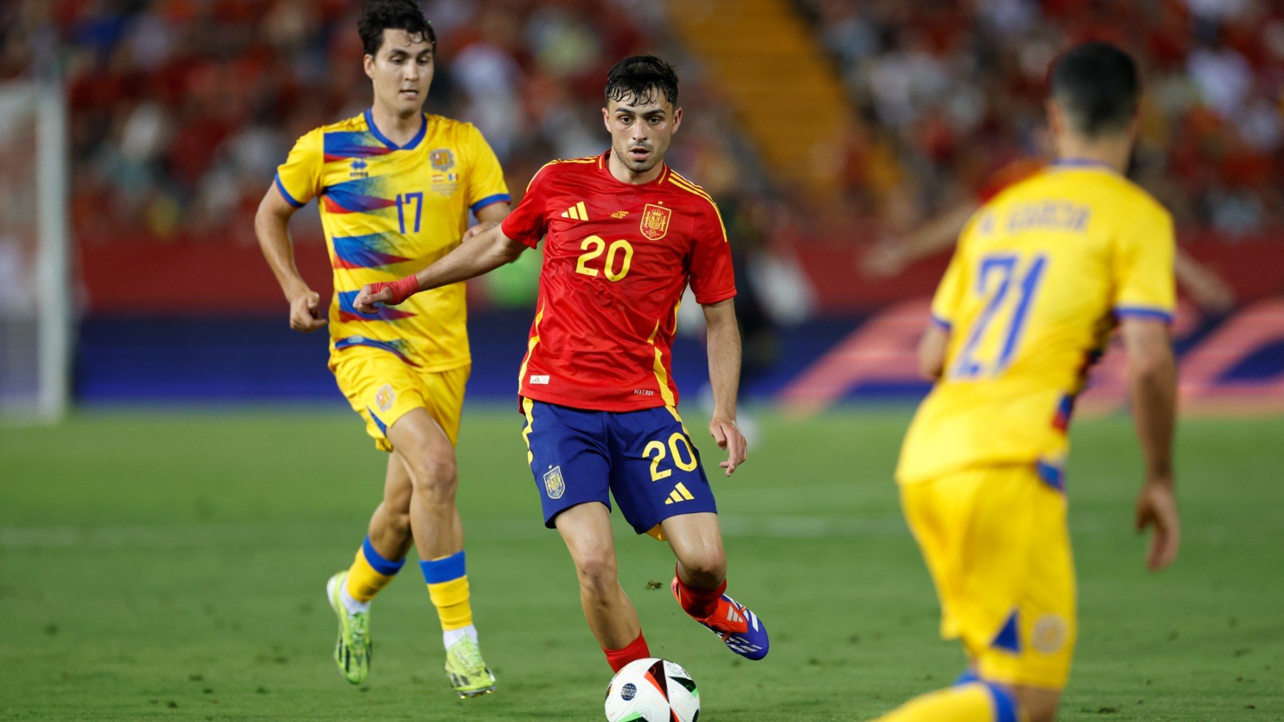 Pedri, en el partido ante Andorra. (EFE)