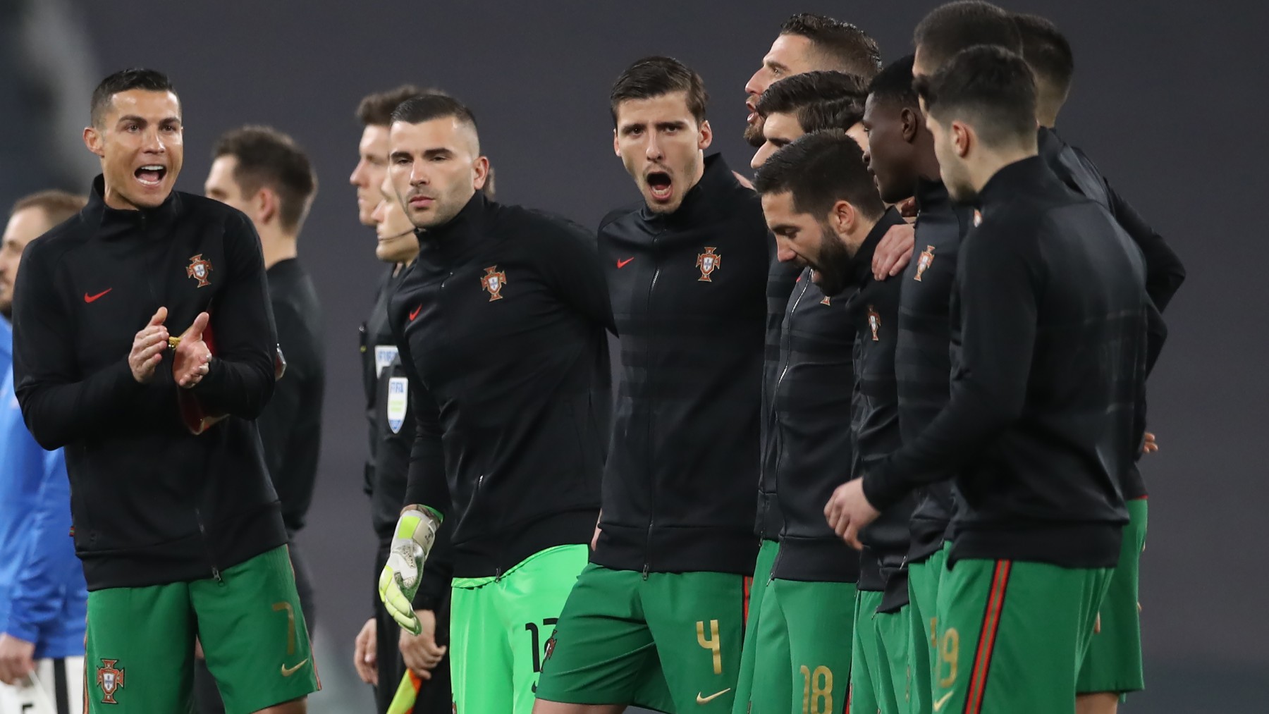 Los jugadores de Portugal. (Foto: Getty)