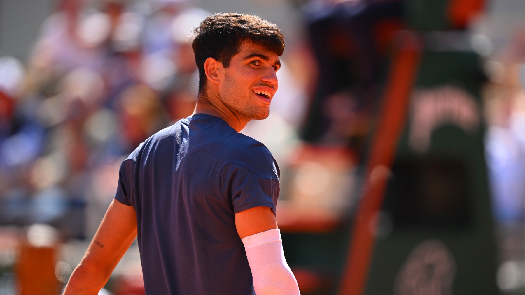 Carlos Alcaraz en las semifinales de Roland Garros. (Getty)