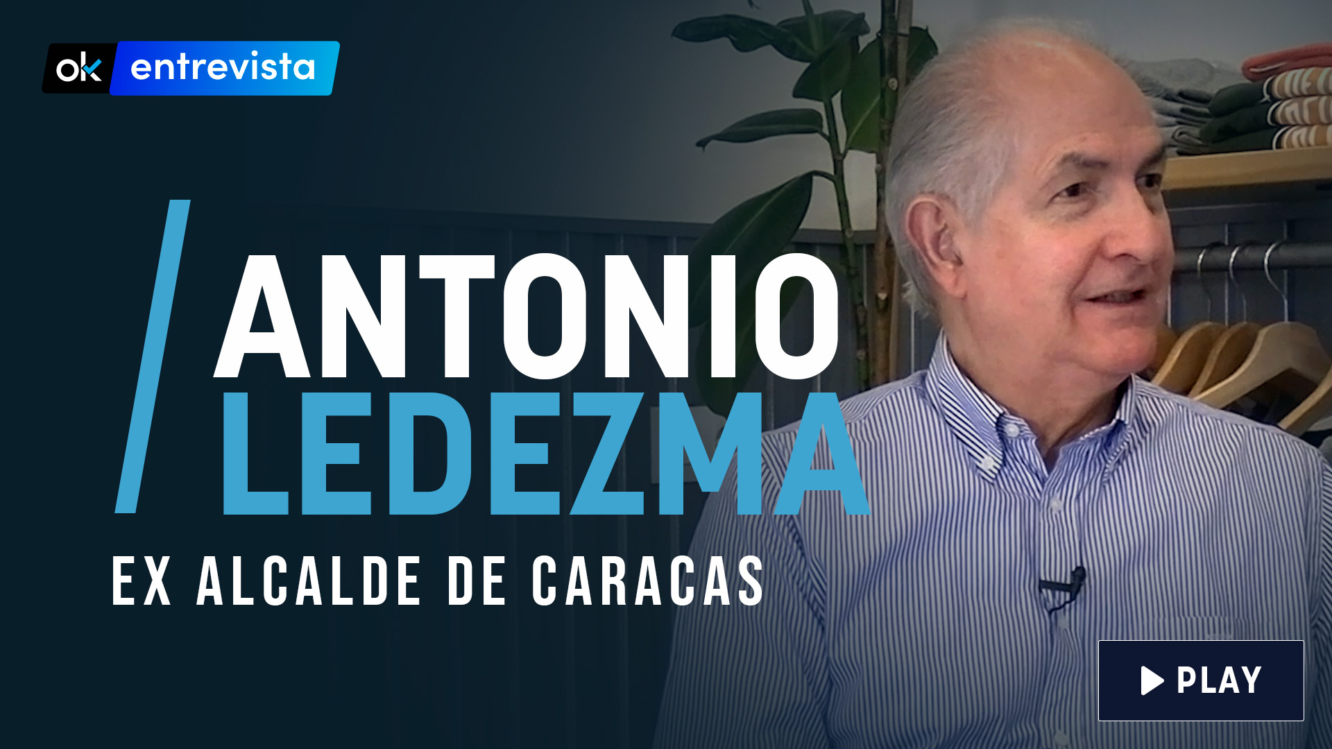 El ex alcalde de Caracas, Antonio Ledezma.
