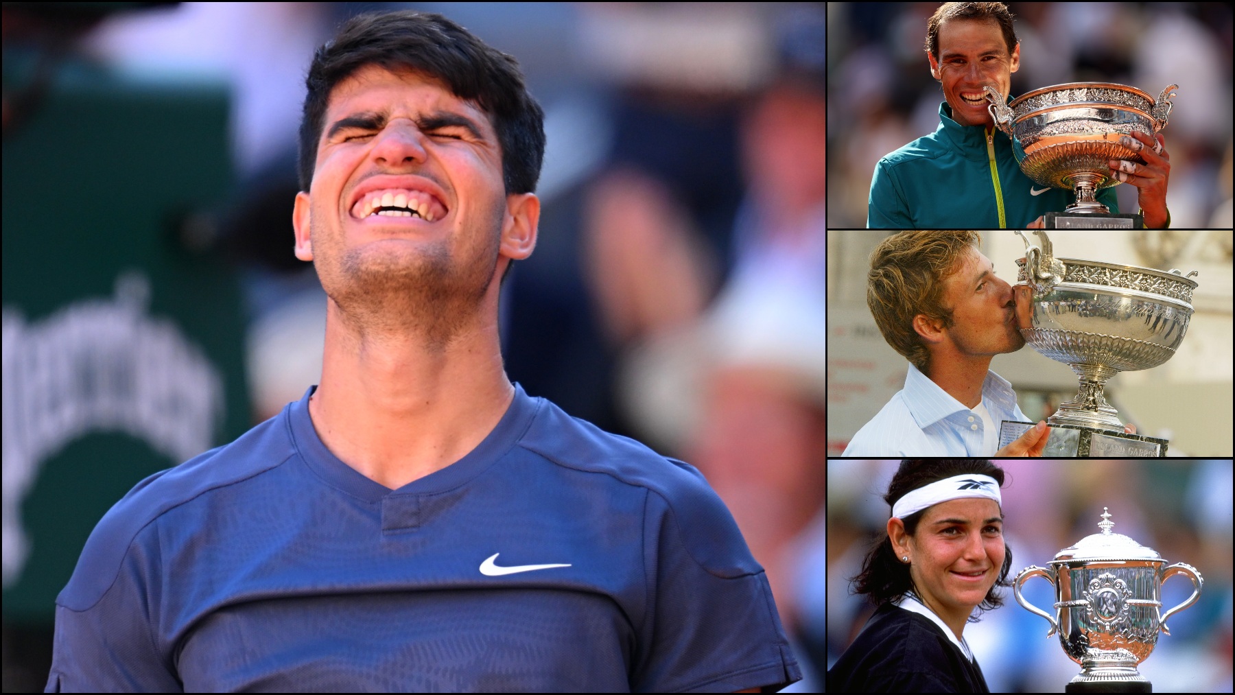 Carlos Alcaraz, décimo español en ganar Roland Garros. (Getty)