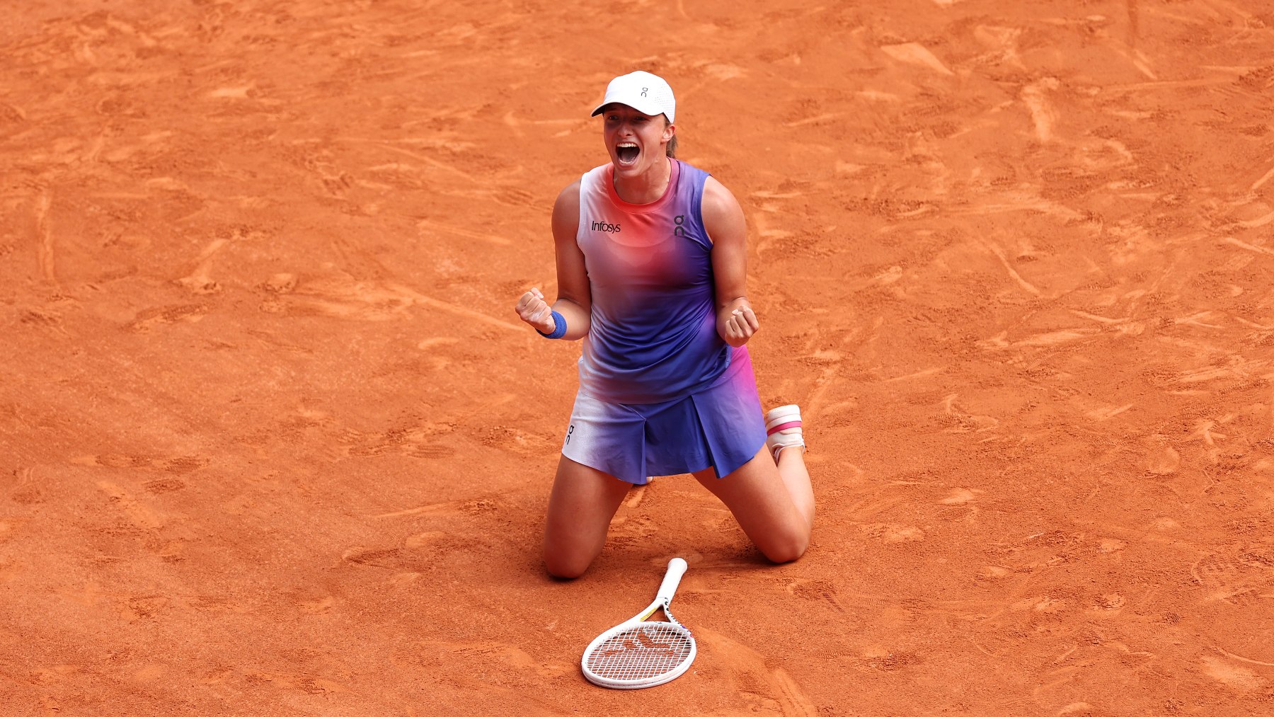 Swiatek, campeona en Roland Garros. (Getty)