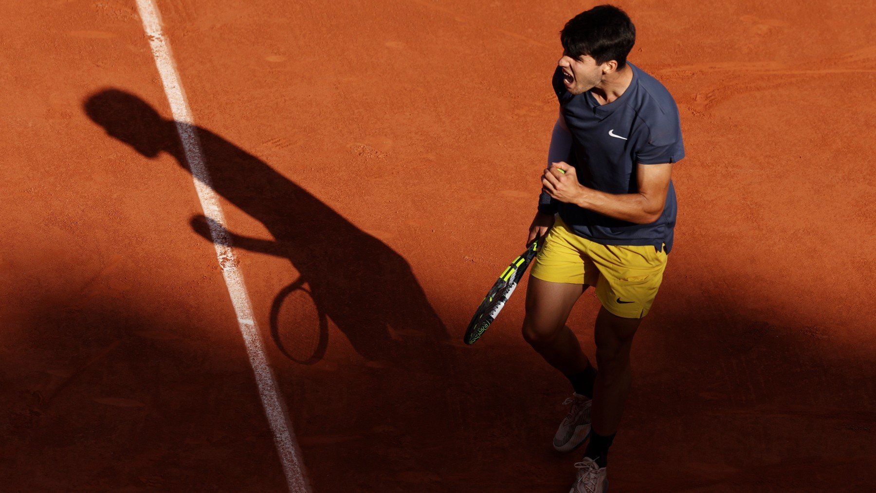 Carlos Alcaraz, en la final de Roland Garros. (Getty)