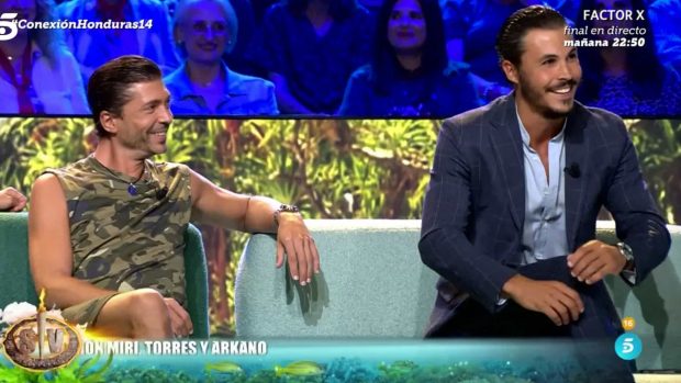 Ángel Cristo Jr y Kiko Jiménez en 'Supervivientes 2024'. (Mediaset)