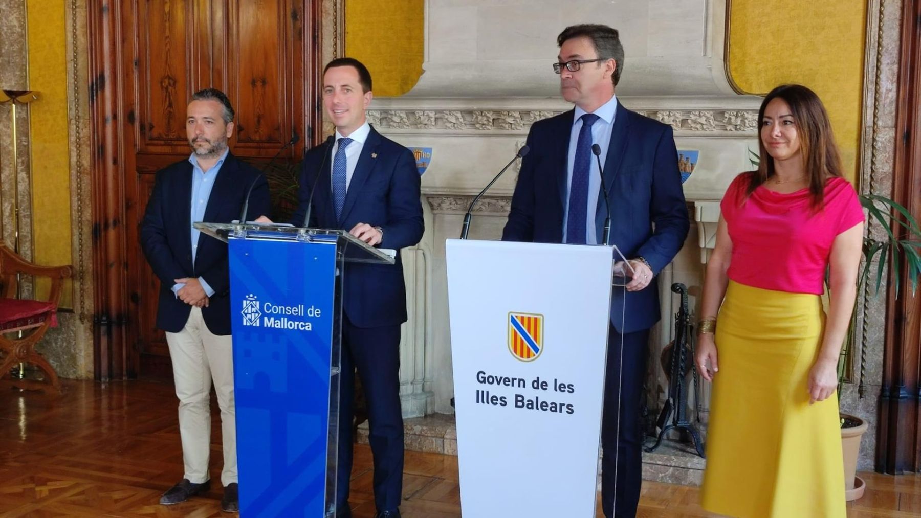 Fernando Rubio, Llorenç Galmés, Toni Costa y Marta Vidal. (Europa Press)