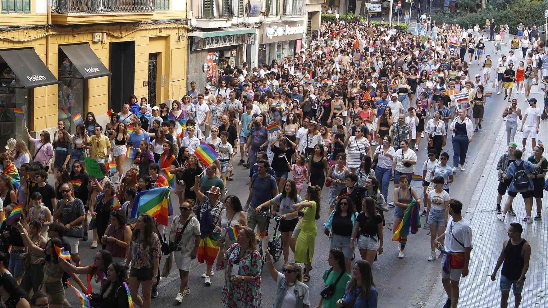 Manifestación por el Orgullo LGTBI en 2022.