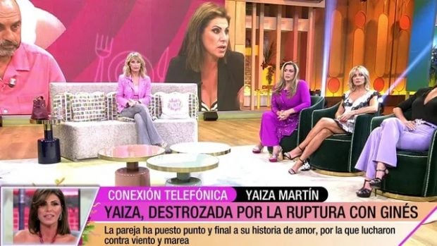 Yaiza entra en directo en Fiesta para confirmar que ha roto con Ginés (Mediaset).