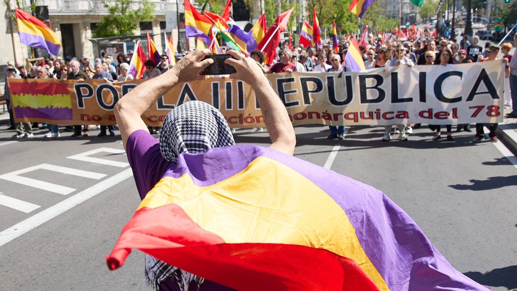 Manifestación republicana en Madrid.