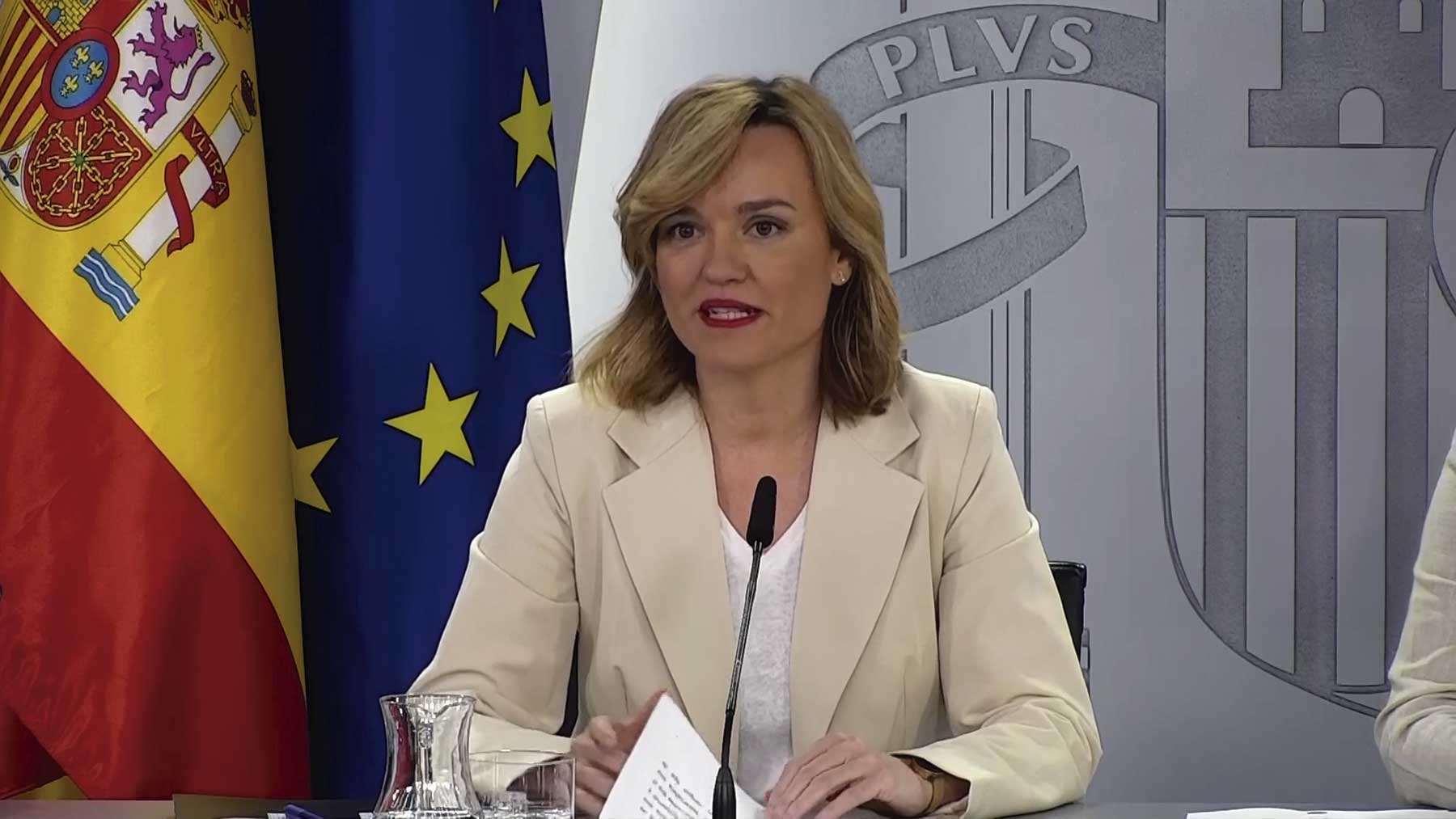 Pilar Alegría, portavoz del Gobierno.