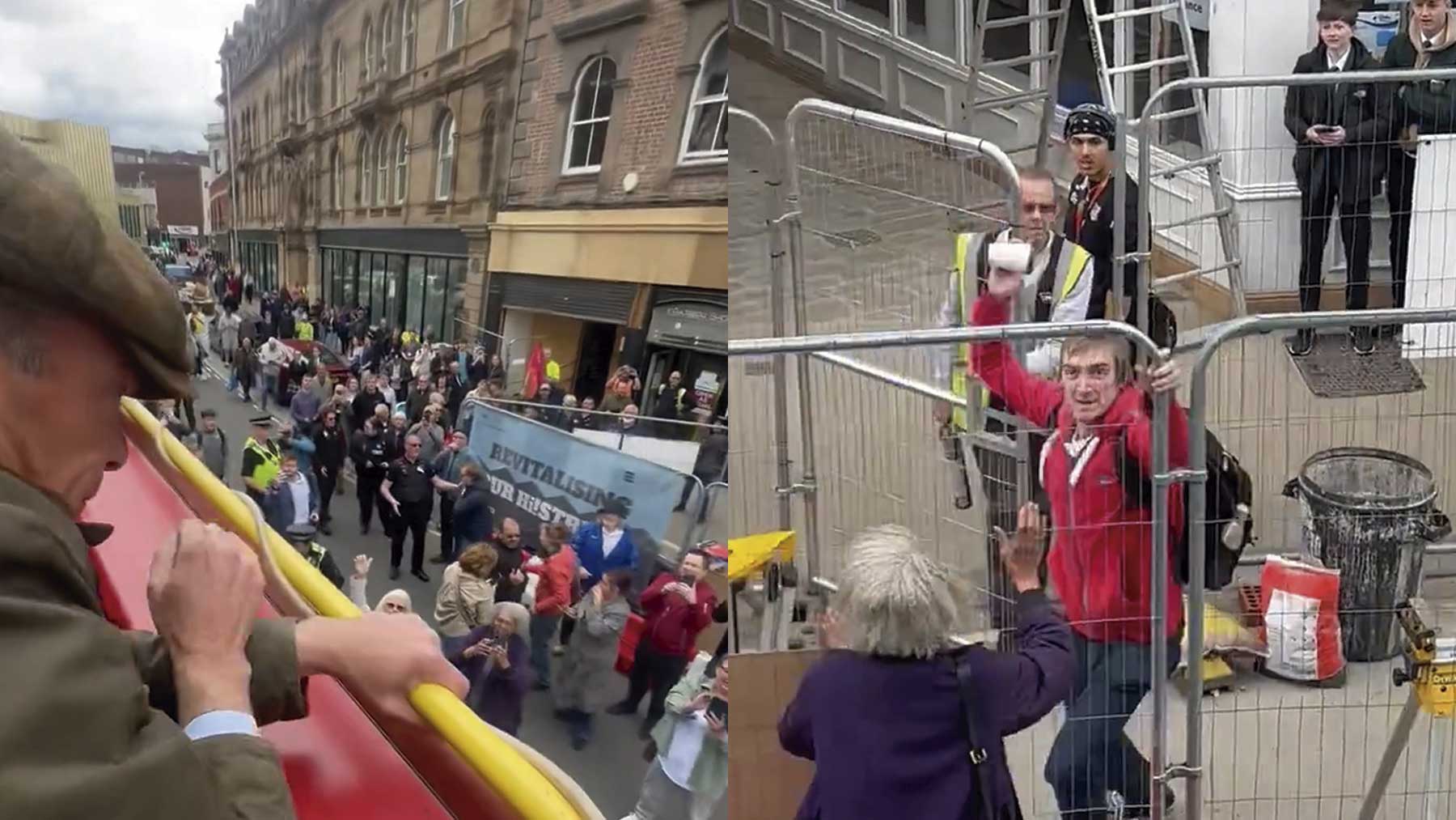 Agresión a Nigel Farage en Yorkshire.