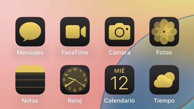 color iconos iOS 18