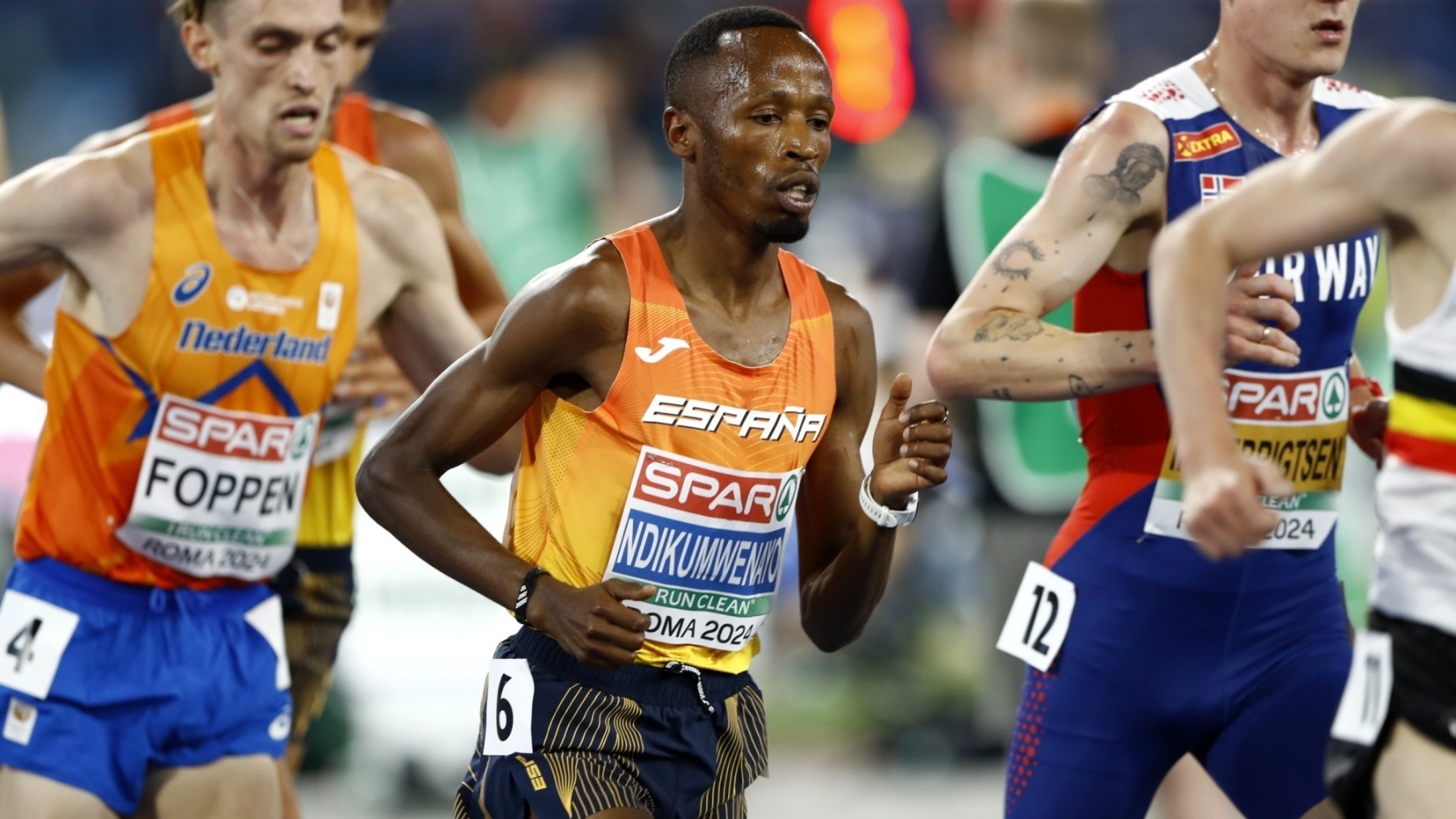 Thierry Ndikumwenayo en la final de 10.000 (Europa Press)