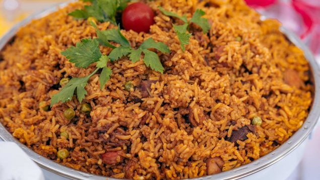 Receta nigeriana de arroz