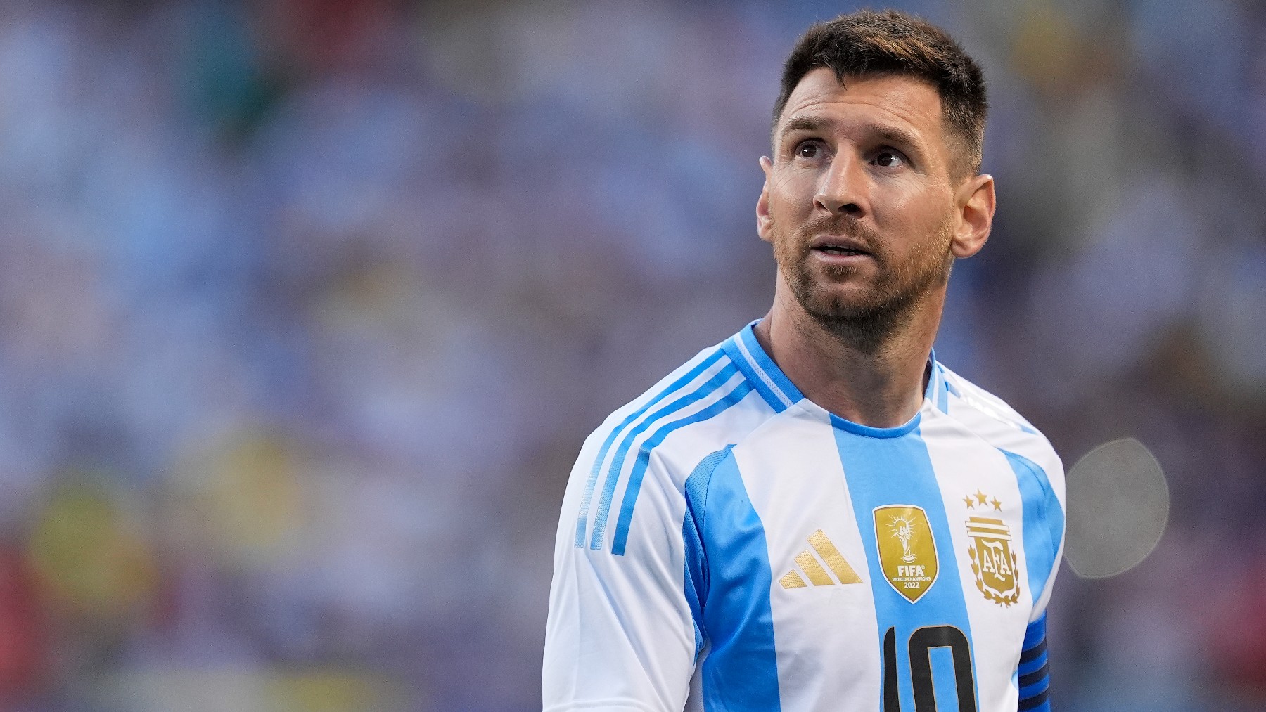 Leo Messi en su último partido con Argentina. (Getty)