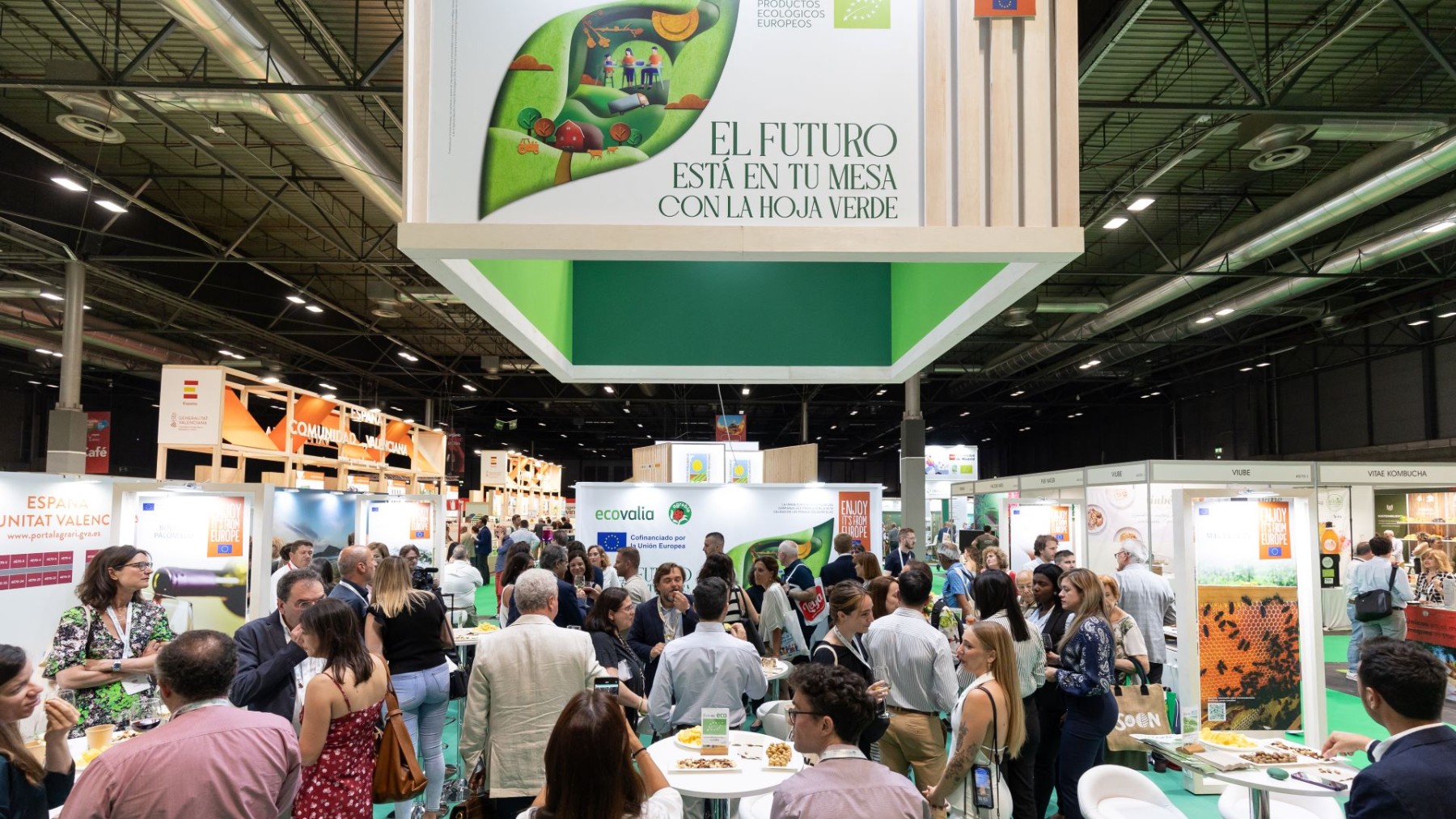 Stand de Ecovalia en la feria Organic Food & Eco Living Iberia
