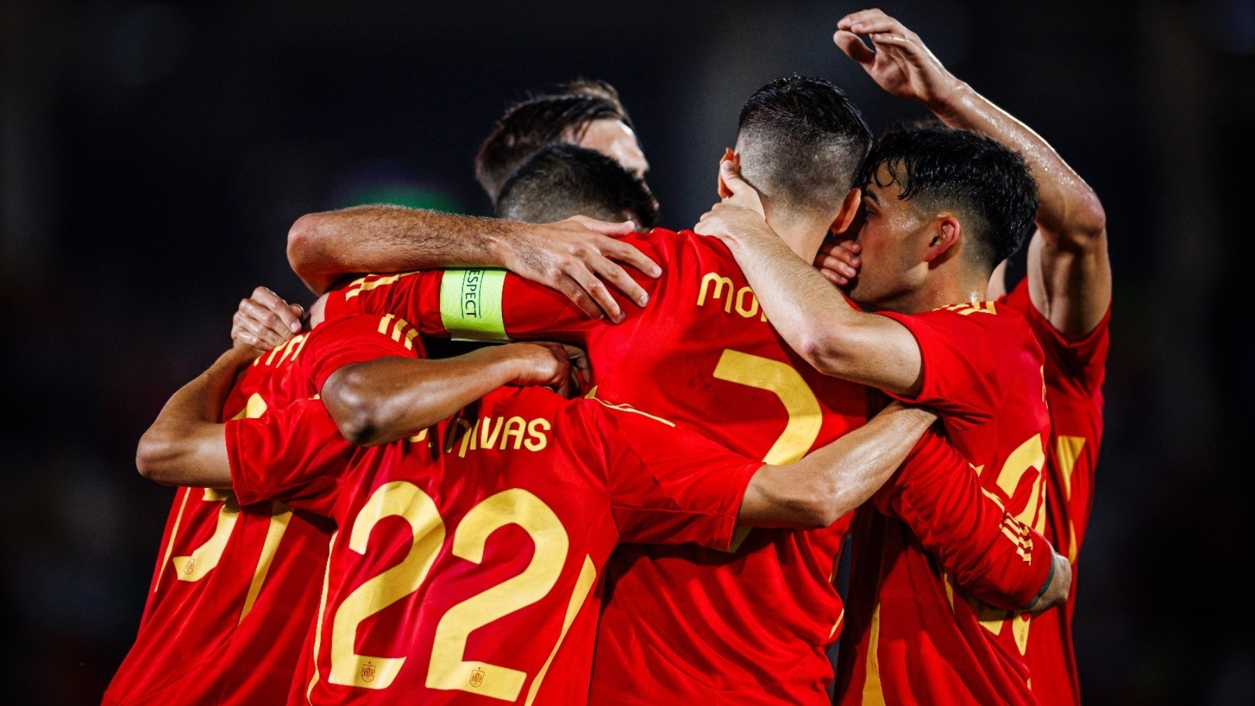 España celebra un gol ante Irlanda del Norte. (Europa Press)