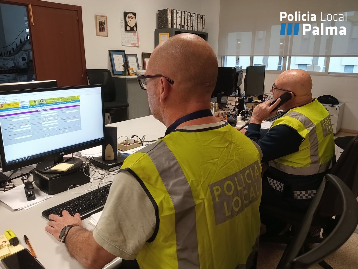 Agentes de Policía Local de Palma.