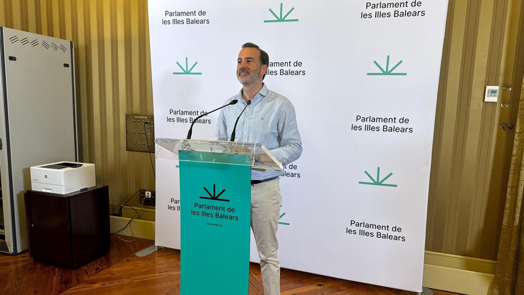 El presidente del Parlament balear, Gabriel Le Senne (Vox).