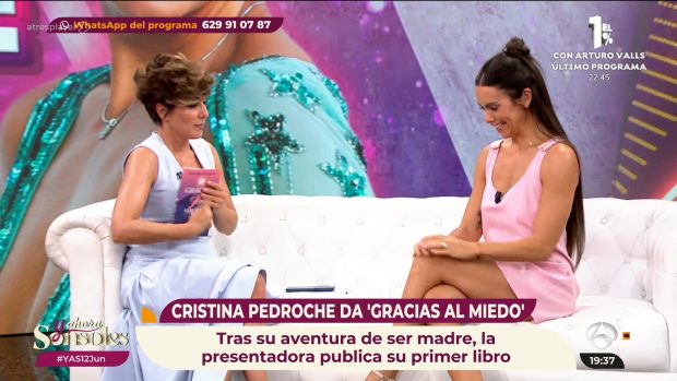 Cristina Pedroche se ha sentado en Y ahora Sonsoles para promocionar su nuevo libro (Atresmedia).