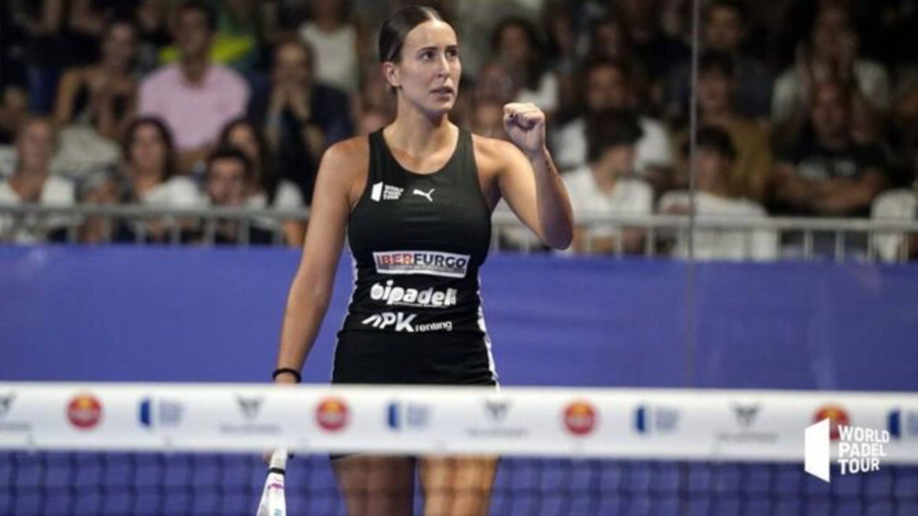 Victoria Iglesias celebra un punto. (World Padel Tour)