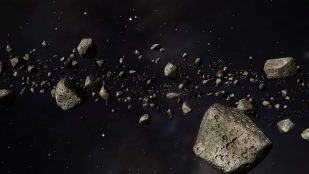 Asteroides en el espacio
