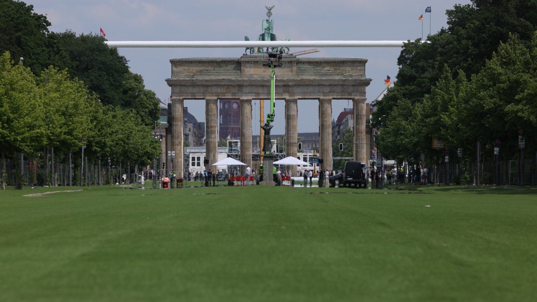 Fan Zone de la Eurocopa en Berlín. (Getty)