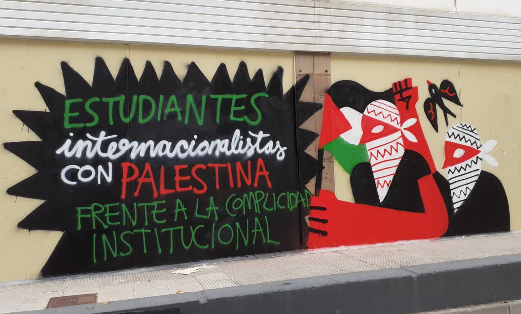 Grafiti de la Universidad de Zaragoza.