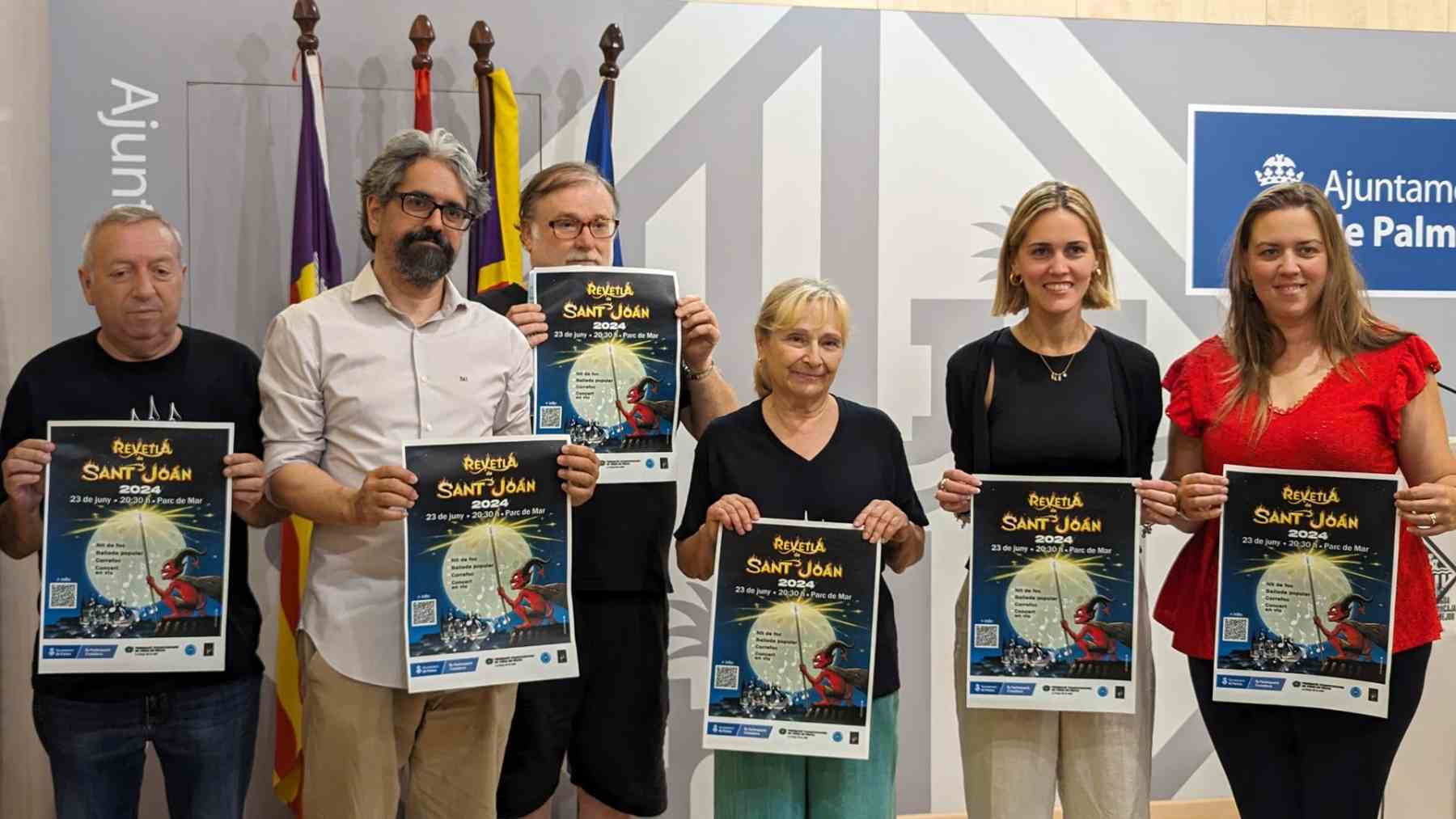 Presentación de la Revetla de San Juan en el Parc de la Mar.