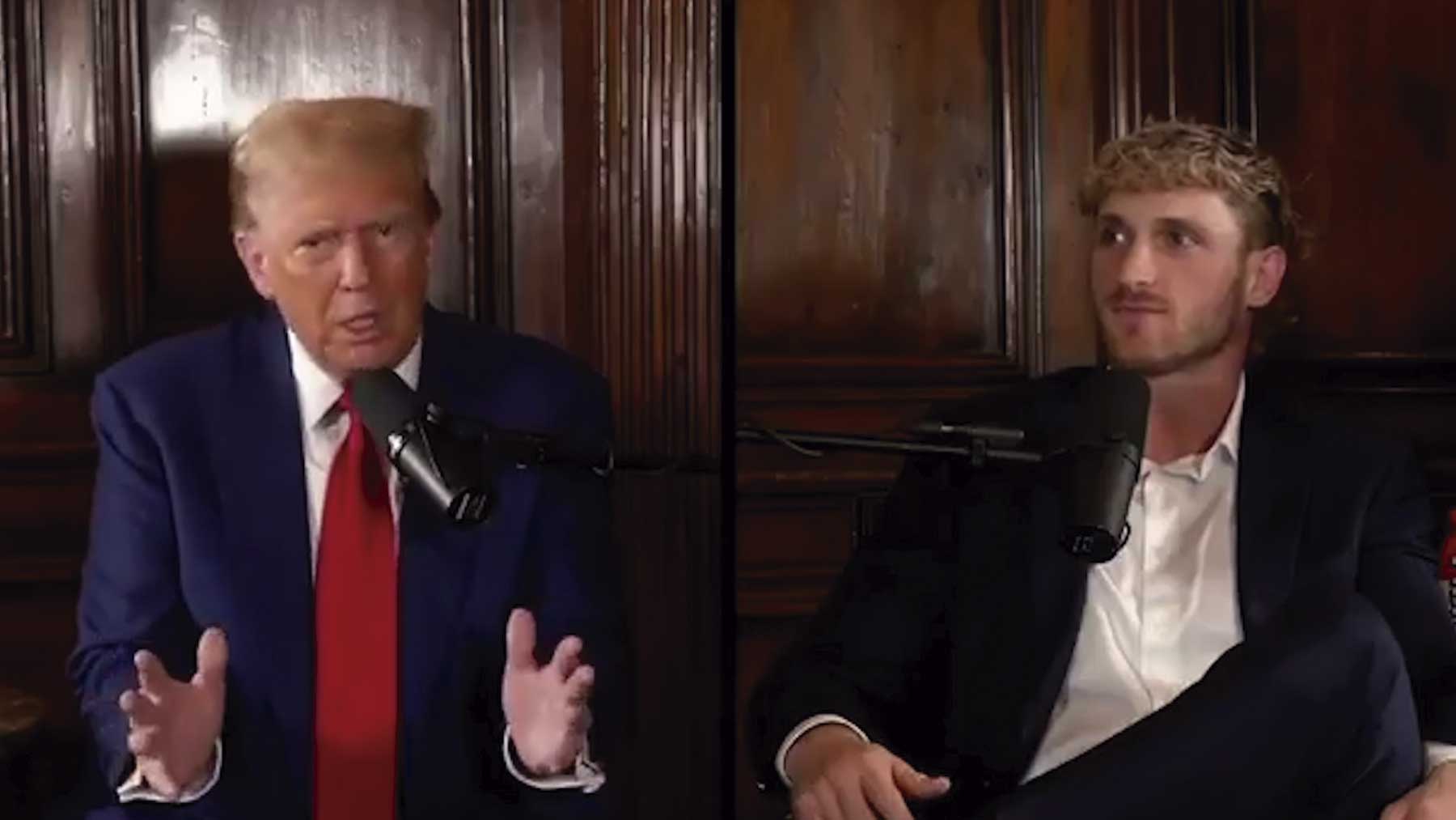 El ex presidente de los Estados Unidos, Donald Trump, durante una entrevista.