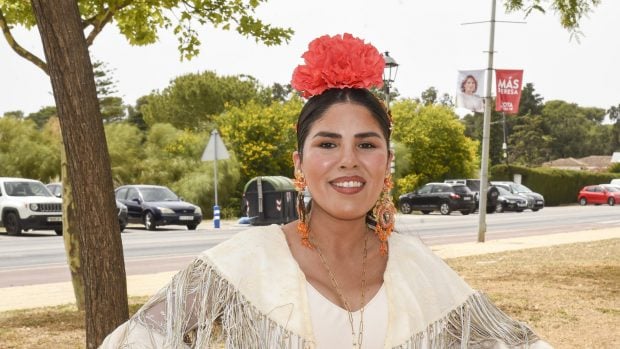 Chabelita Pantoja durante una famosa fiesta sevillana