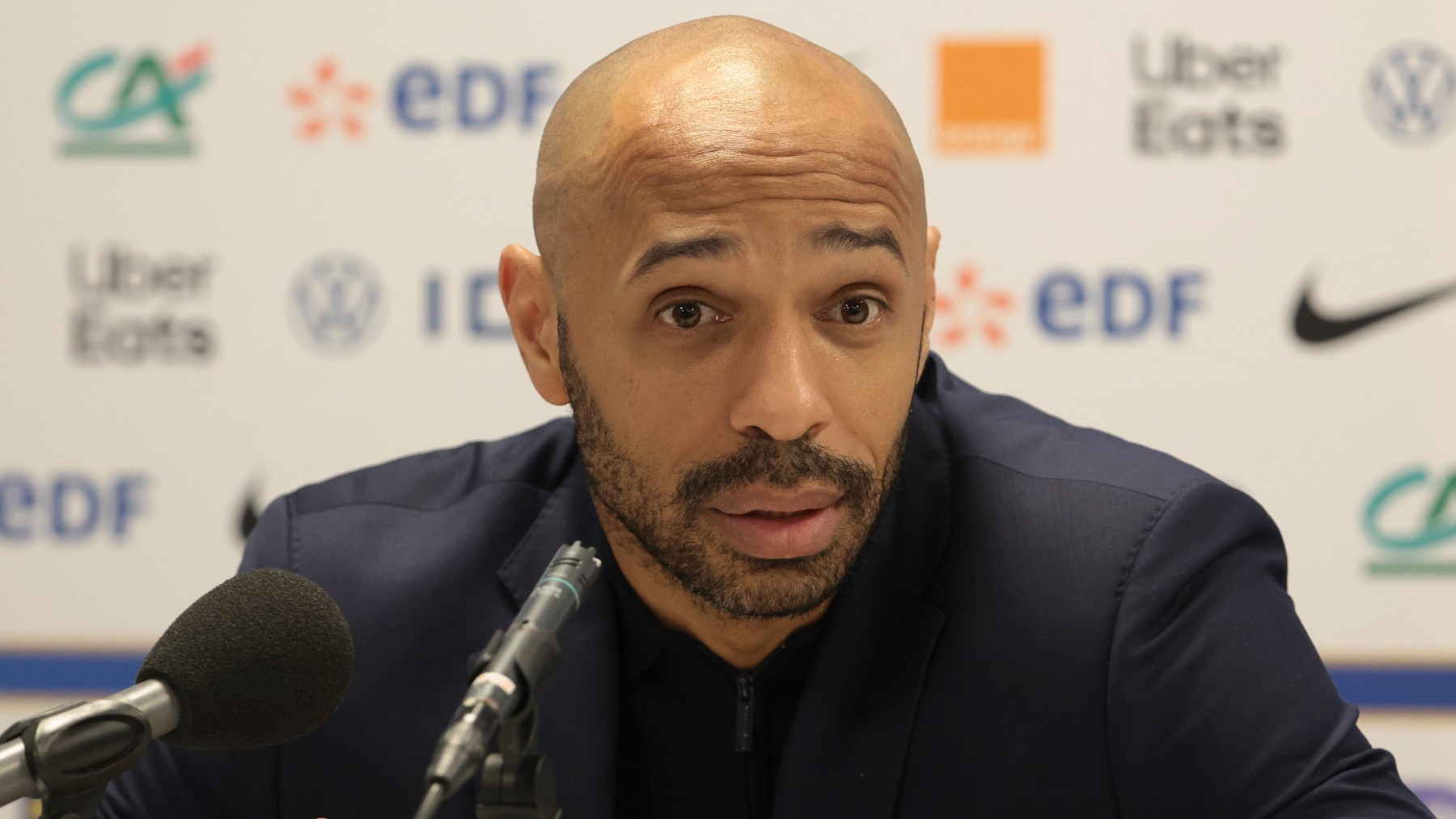 Thierry Henry, durante una rueda de prensa con la selección francesa sub-23. (Europa Press)