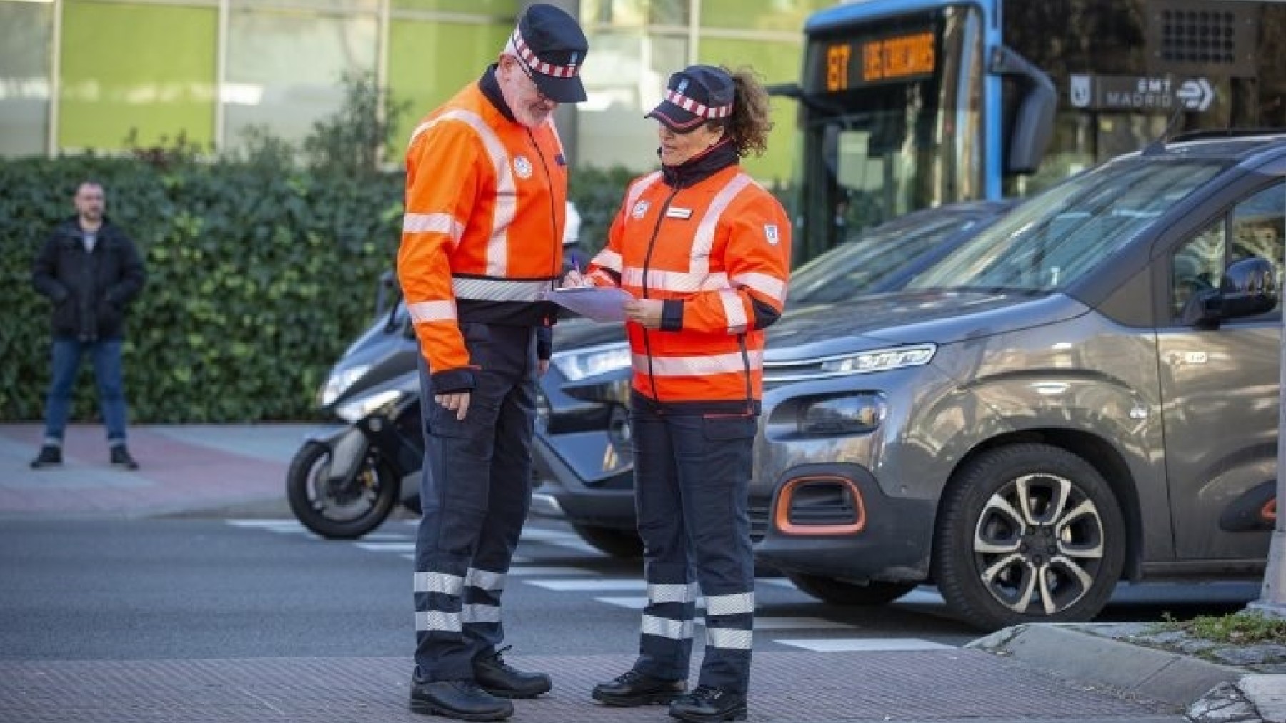 Agentes de movilidad del Ayuntamiento de Madrid