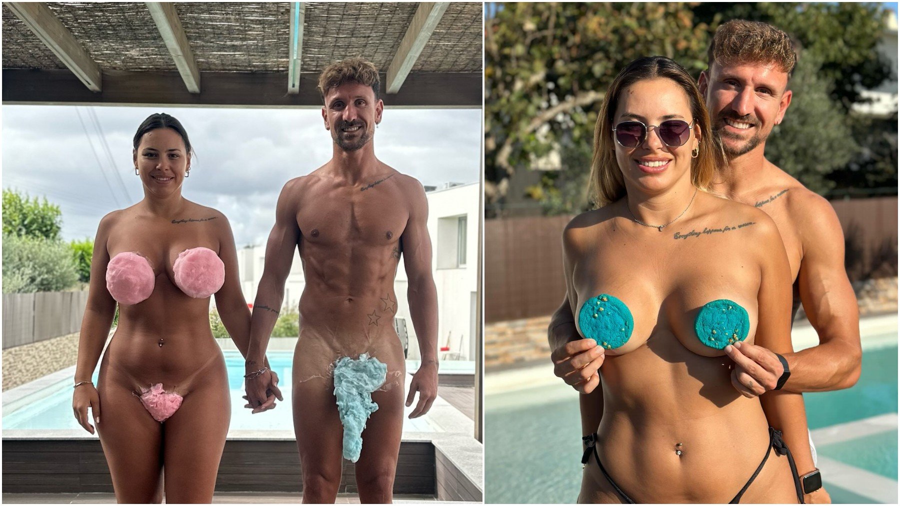 Ukra Monteiro y su mujer.