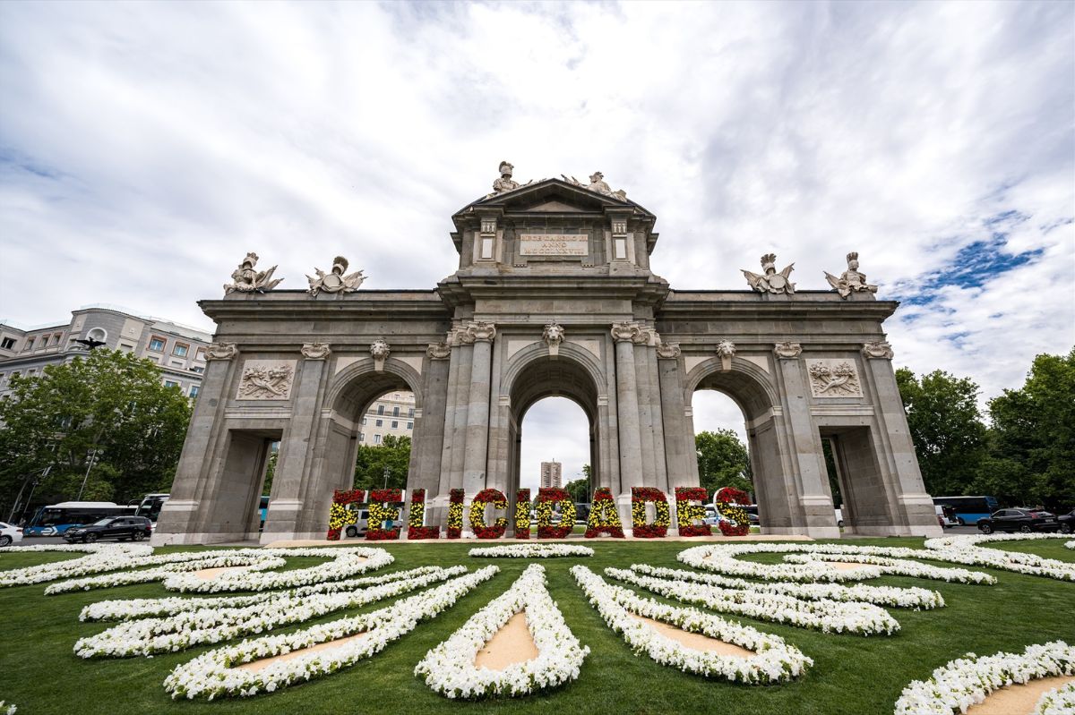 Puerta de Alcalá en Madrid.