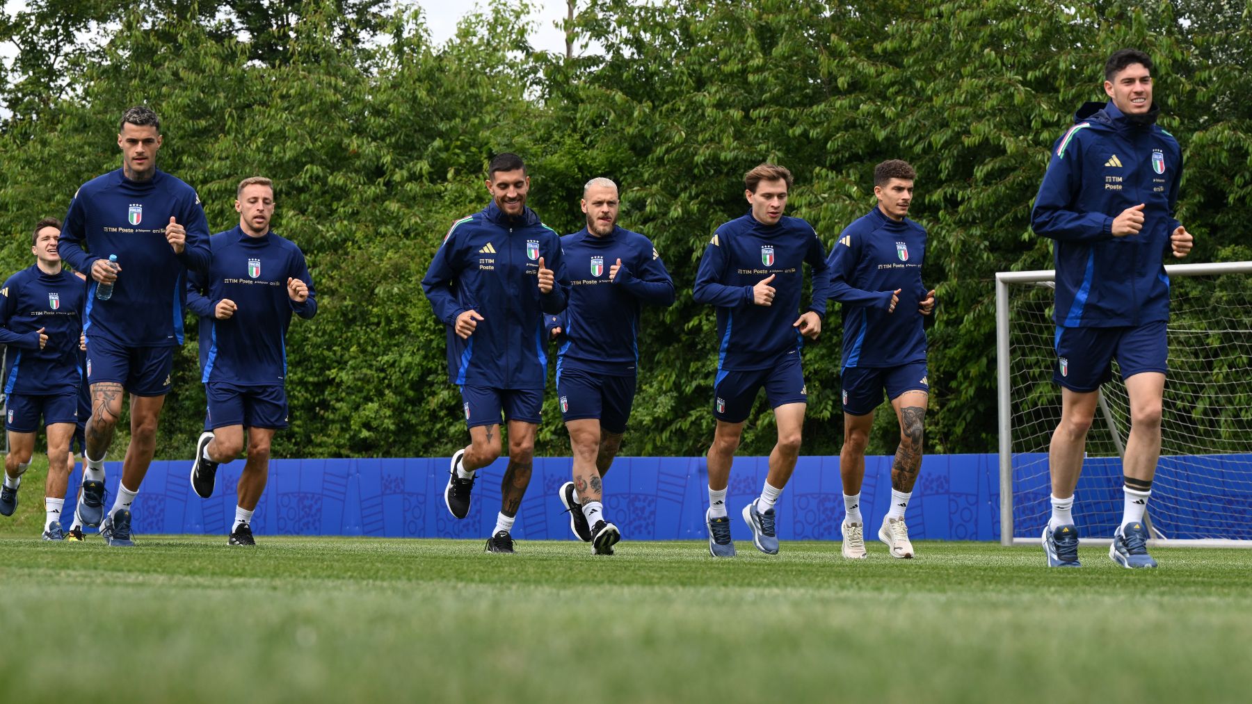 Italia se entrena en su campamento base. (Getty)