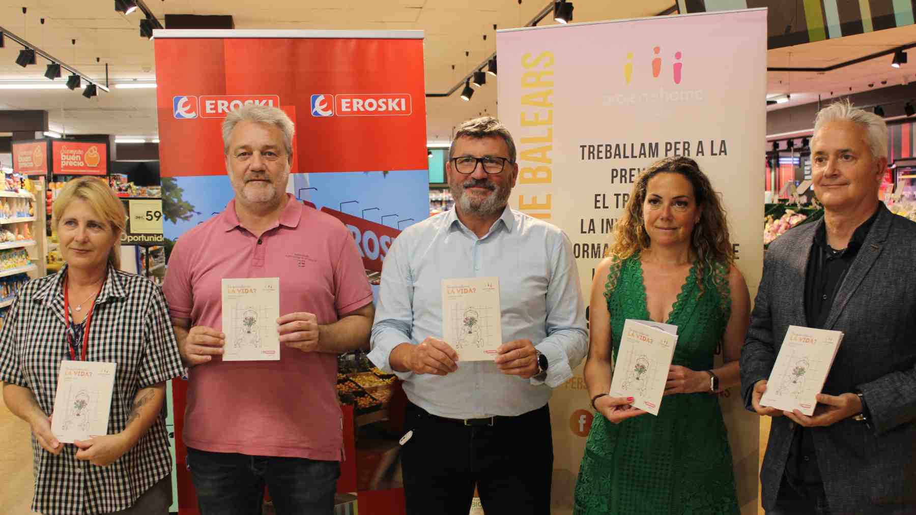 Eroski y Proyecto Hombre Baleares han presentado la campaña ‘De qué color es la vida?’.