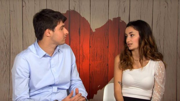 Raúl y María en la decisión final de 'First Dates'. (Mediaset)