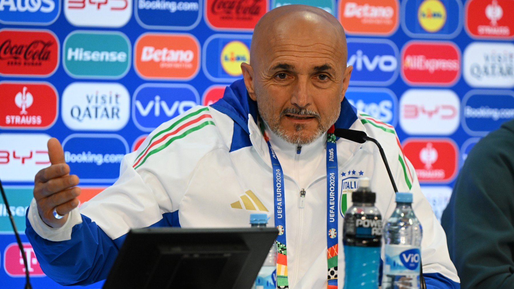 Spalletti en sala de prensa. (Getty)