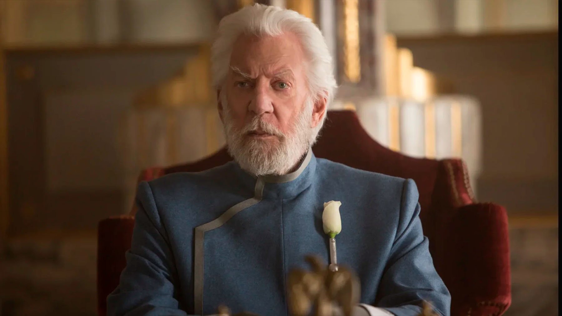 Donald Sutherland en ‘Los juegos del hambre’ (Lionsgate).