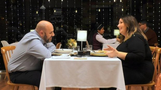 Edgar y Susana en 'First Dates'. (Mediaset)