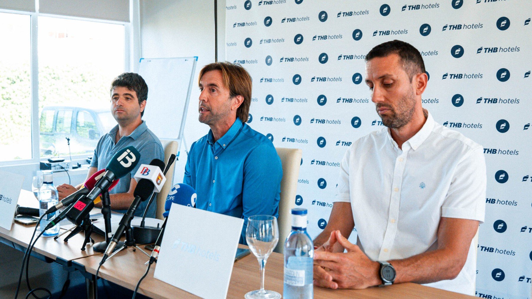 Jordi Riera, Vicenç Palmer y Marco Justo.