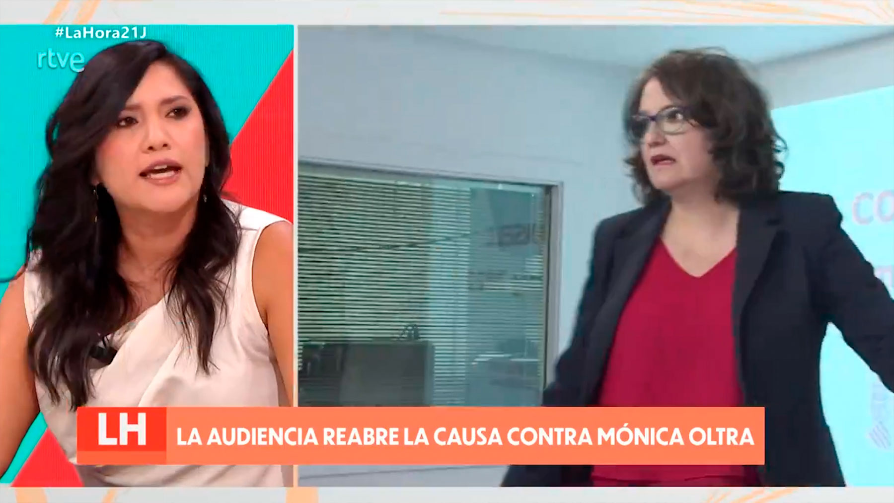 La tertuliana Laura Arroyo en ‘La Hora de La 1’ de TVE.