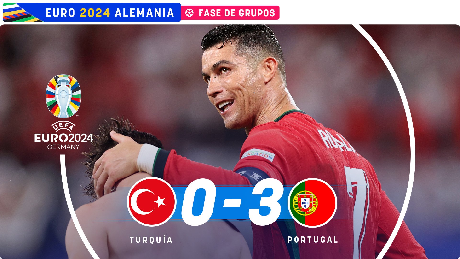 Cristiano Ronaldo no marcó, pero fue decisivo en el choque contra Turquía.