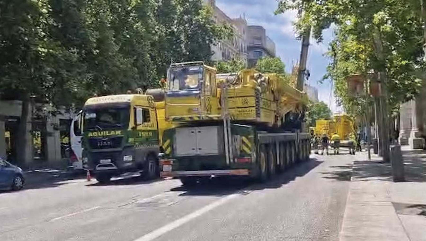 Enorme grúa en el centro de Madrid (1)