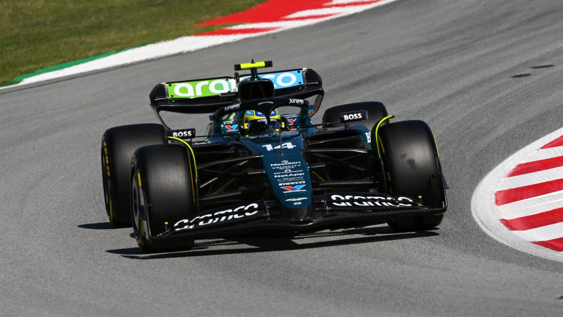 Fernando Alonso durante el GP de España de Fórmula 1. (Getty)